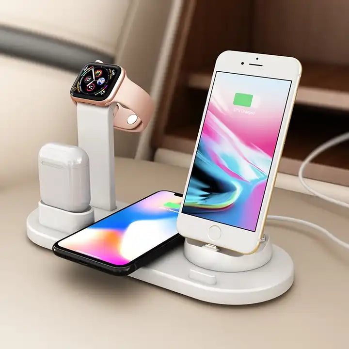 Portable Wireless Charger 5 in 1 | Station Pad | Watch, Airpods, iPhone and Standard Android Charger